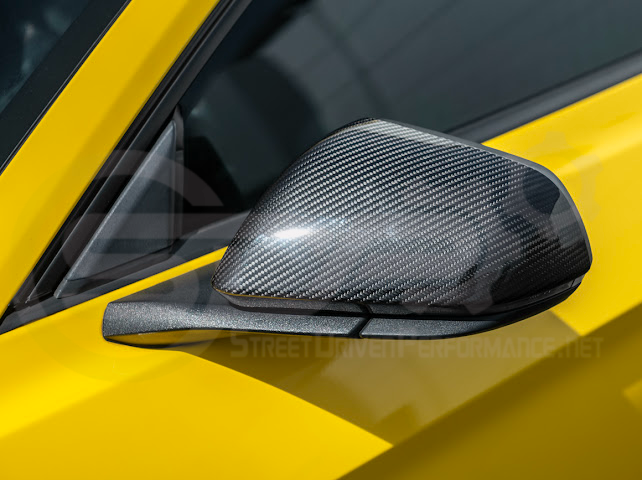 2015-2023 FORD MUSTANG W/ SIGNAL LIGHT | CARBON FIBER SIDE MIRROR CAP COVER PAIR